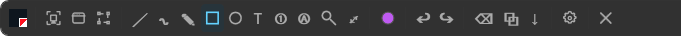 ArcShot annotation toolbar