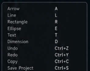 ArcShot keyboard shortcuts reference